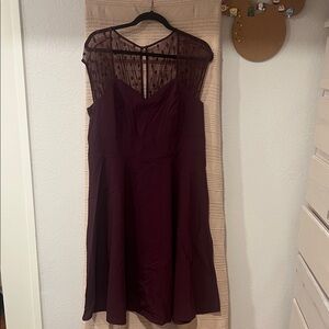 Torrid Burgundy Sweetheart Dress